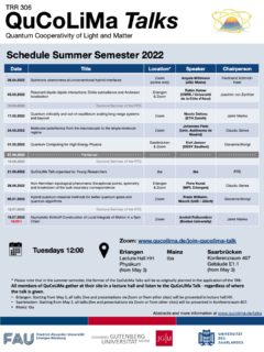 Towards entry "QuCoLiMa Talks – Summer 2022 Program online"