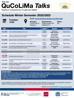 Towards entry "QuCoLiMa Talks – Winter 2022/23 Program online"